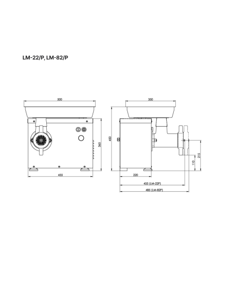 LM-82P Unger Triple cut - 300 Kg - 2.0 hp - 400V