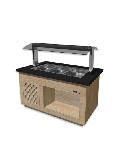 Saladsbar PREMIUM LINE - 3 GN 1/1- Bredd 1300mm