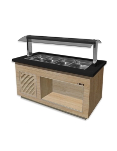 Saladsbar PREMIUM LINE - 4 GN 1/1- Bredd 1700mm