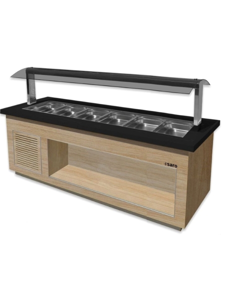 Saladsbar PREMIUM LINE - 6 GN 1/1- Bredd 2300mm