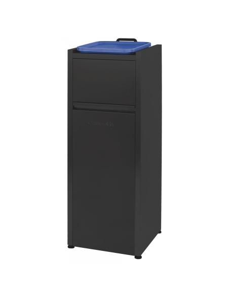 Snabbmatsavfallskärl svart