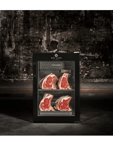 DRY AGER DX 500 Premium S Black / Stainless Steel (svart utförande med rostfri dörr, låsbar)