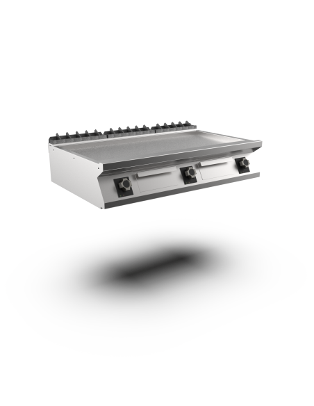 Mareno - Satin-kromstekhäll- 3 zoner, slät stekyta - 1200 × 750 × 250 mm