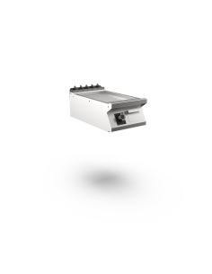 Mareno - Satin-kromstekhäll räfflad - 1 zon, räfflad stekyta - 400 × 750 × 250 mm