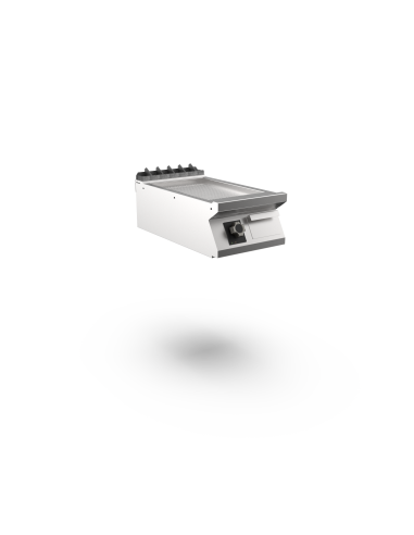 Mareno - Satin-kromstekhäll räfflad - 1 zon, räfflad stekyta - 400 × 750 × 250 mm