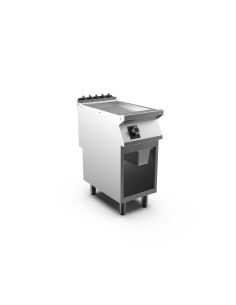 Mareno - Satin-kromstekhäll HS - 1 zon, slät stekyta - 400 × 750 × 900 mm