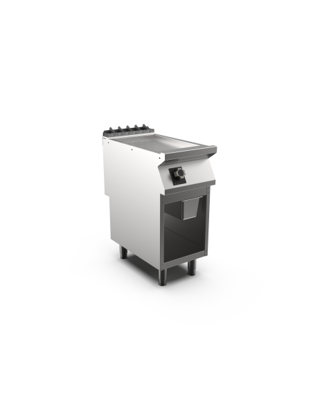 Mareno - Satin-kromstekhäll HS - 1 zon, slät stekyta - 400 × 750 × 900 mm