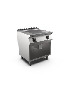 Stekhäll HS räfflad Mareno,  2 zoner, 1/3 räfflad stekyta, mild steel - 800 × 750 × 900 mm