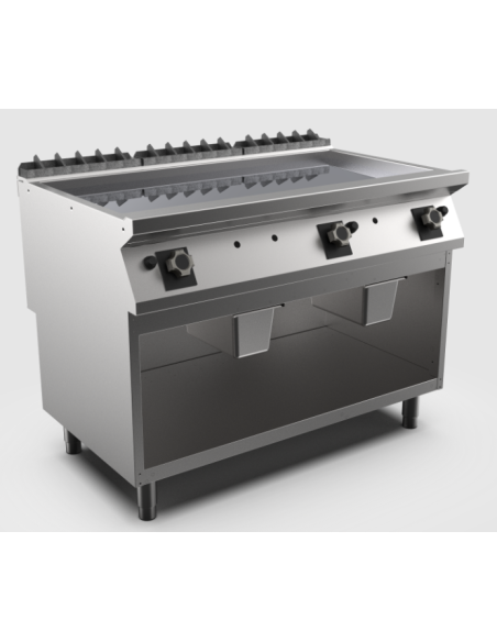 Kromstekhäll gas HS Mareno, 3 zoner, slät stekyta - 1200 × 750 × 900 mm