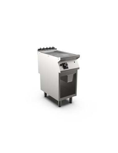 Kromstekhäll räfflad gas HS, 1 zon, räfflad stekyta - 400 × 750 × 900 mm