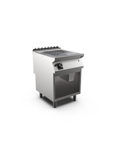 Kromstekhäll räfflad gas HS,  1 zon, 1/3 räfflad stekyta - 600 × 750 × 900 mm