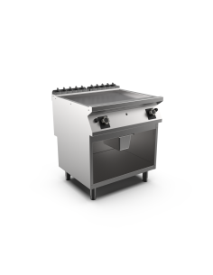 Stekhäll gas HS Mareno, 2 zoner, slät stekyta, mild steel - 800 × 750 × 900 mm