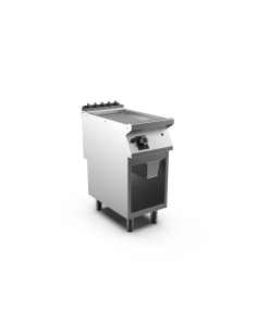 Stekhäll räfflad gas HS Mareno, 1 zon, räfflad stekyta, mild steel - 400 × 750 × 900 mm