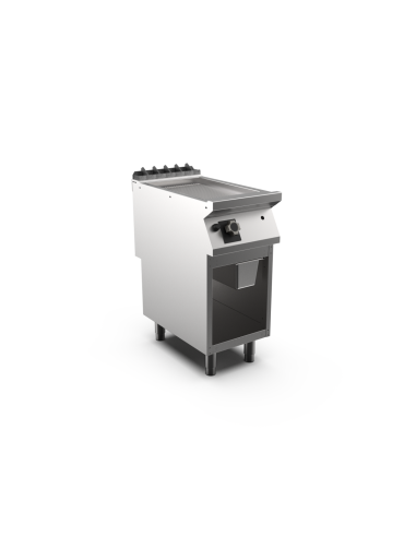 Stekhäll räfflad gas HS Mareno, 1 zon, räfflad stekyta, mild steel - 400 × 750 × 900 mm