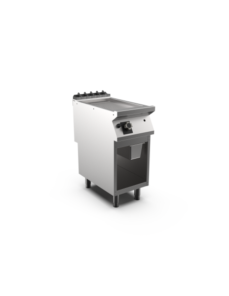 Stekhäll räfflad gas HS Mareno, 1 zon, räfflad stekyta, mild steel - 400 × 750 × 900 mm