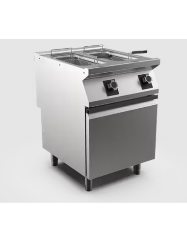 Fritös HS Mareno, 2 × 10 liter, 2 korgar - 600 × 750 × 900 mm