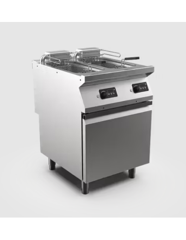 Fritös HS Mareno, 2 × 10 liter, 2 korgar - 600 × 750 × 900 mm, elektronisk termostat +/-1°C