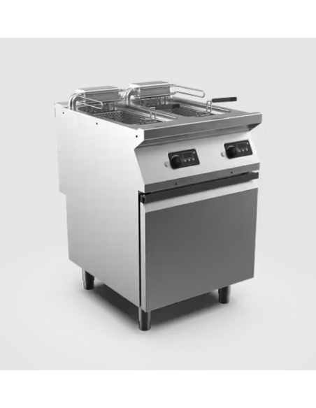 Fritös HS Mareno, 2 × 10 liter, 2 korgar - 600 × 750 × 900 mm, elektronisk termostat +/-1°C