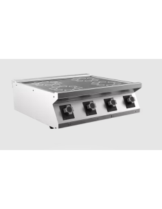 Induktionsspis Mareno,  4 zoner Ø 230 mm 5 kW - 800 × 750 × 250 mm