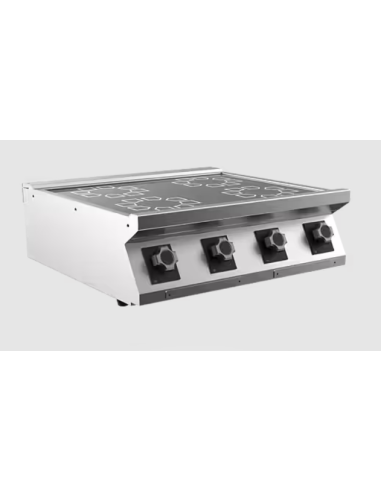 Induktionsspis Mareno, 4 zoner Ø 230 mm 3,5 kW - 800 × 750 × 250 mm