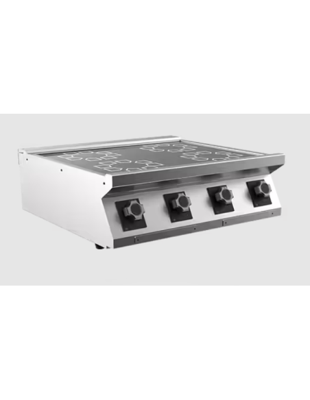 Induktionsspis Mareno, 4 zoner Ø 230 mm 3,5 kW - 800 × 750 × 250 mm