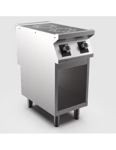 Induktionsspis HS Mareno, 2 zoner Ø 230 mm 5 kW - 400 × 750 × 900 mm