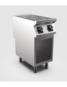 Induktionsspis HS Mareno, 2 zoner Ø 230 mm 3,5 kW - 400 × 750 × 900 mm