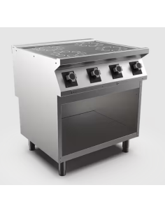 Induktionsspis HS Mareno, 4 zoner Ø 230 mm 5 kW - 800 × 750 × 900 mm