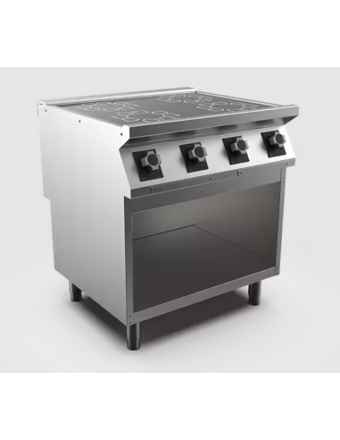 Induktionsspis HS Mareno, 4 zoner Ø 230 mm 3,5 kW - 800 × 750 × 900 mm