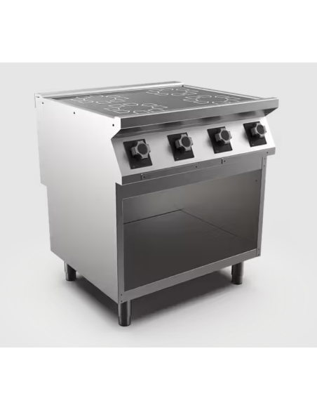 Induktionsspis HS Mareno, 4 zoner Ø 230 mm 3,5 kW - 800 × 750 × 900 mm