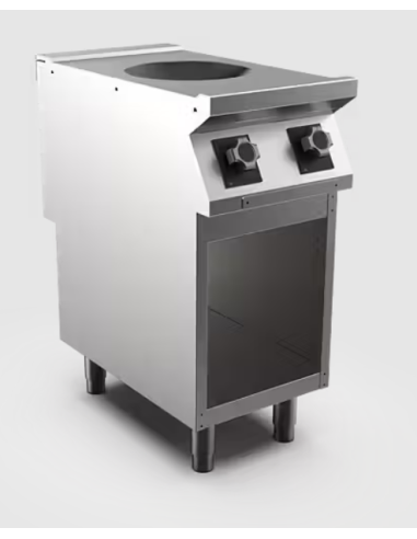 Induktionswok HS Mareno, Ø 215 mm 5 kW - 400 × 750 × 900 mm