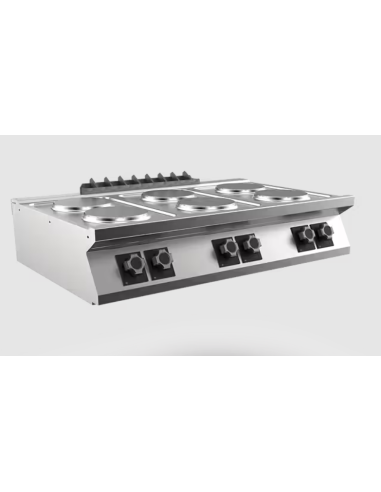 Spis Mareno, 6 spisplattor Ø 220 mm 2,6 kW - 1200 × 750 × 250 mm