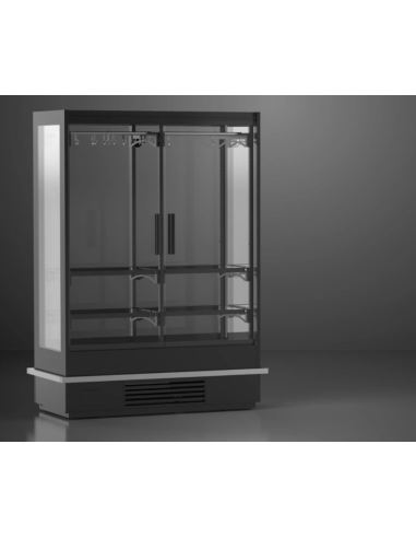 Köttkyl 1500 mm MONACO Pro Glasmonter med Hängsystem