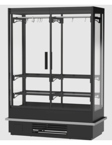 Köttkyl 1800 mm MONACO Pro Glasmonter med Hängsystem