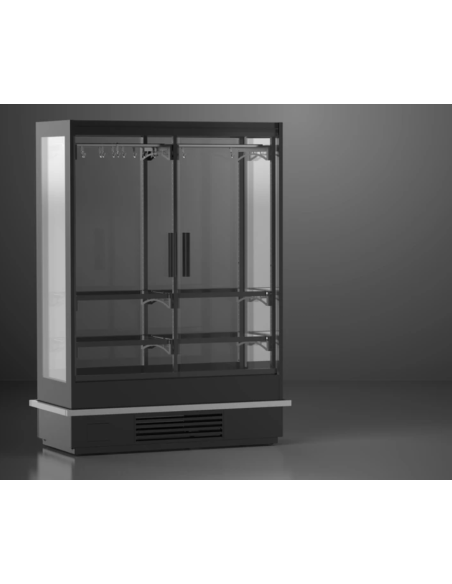 Köttkyl 1800 mm MONACO Pro Glasmonter med Hängsystem