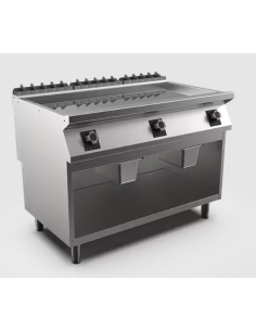 Kromstekhäll HS, 3 zoner, slät stekyta - 1200 × 750 × 900 mm
