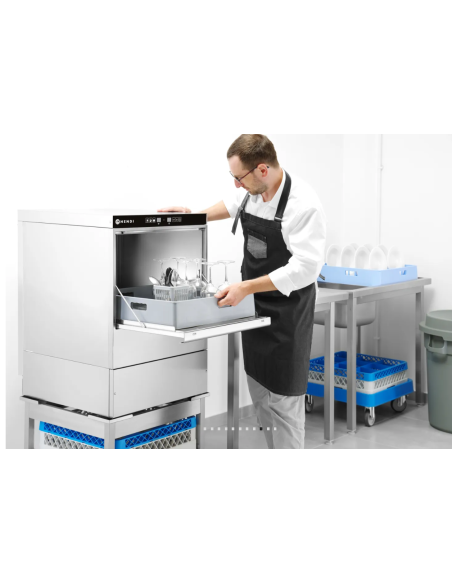 Underbänkdiskmaskin 50 × 50 cm med elektronisk styrning - Tre diskprogram: 60, 120 och 180 sekunder