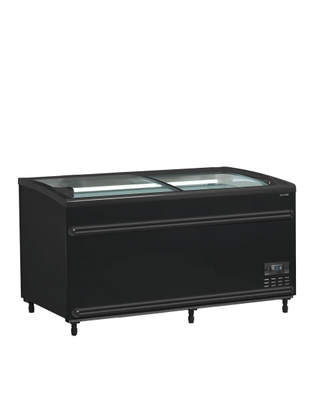 Svart kyl-/frysbox stormarknad SFI145B-CF VS
