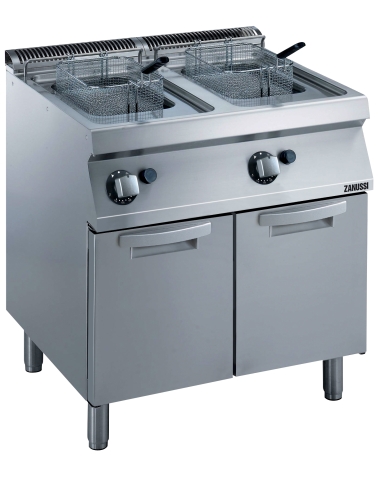 Zanussi EVO 700 - Fritös gas - golvmodell - 7 + 7Liter - 800mm