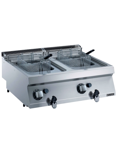 Zanussi EVO 700 - Fritös gas - bänkmodell - 7 + 7Liter - 800mm