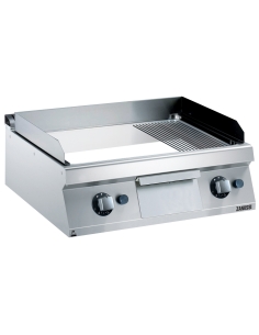 Zanussi EVO 700 - Stekhäll gas - bänkmodell - 800mm - slät/räfflad kromhäll
