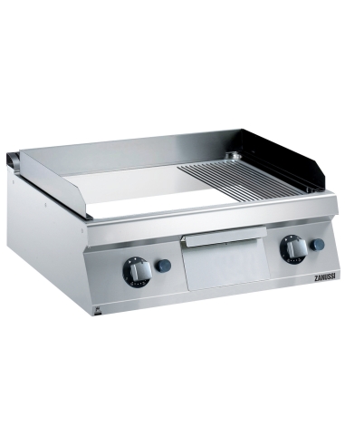 Zanussi EVO 700 - Stekhäll gas - bänkmodell - 800mm - slät/räfflad kromhäll