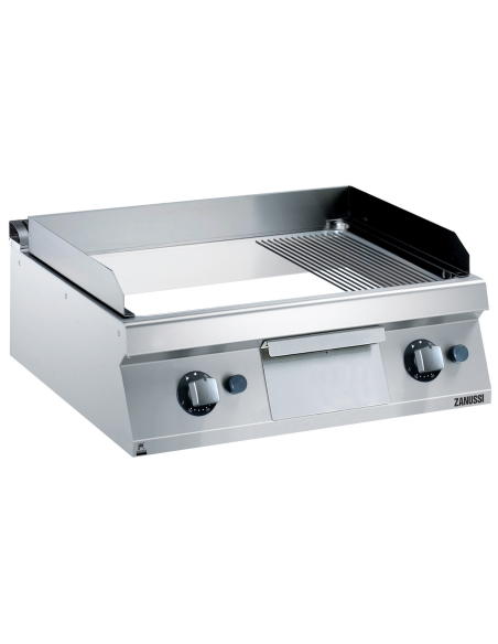 Zanussi EVO 700 - Stekhäll gas - bänkmodell - 800mm - slät/räfflad kromhäll